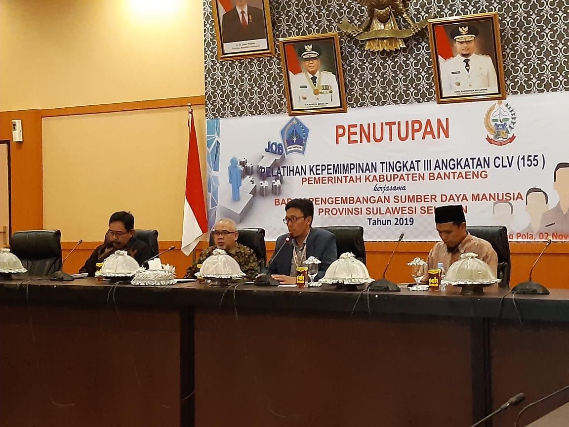 40 APARATUR PEMIMPIN PERUBAHAN SIAP PERKUAT PEMBANGUNAN BANTAENG