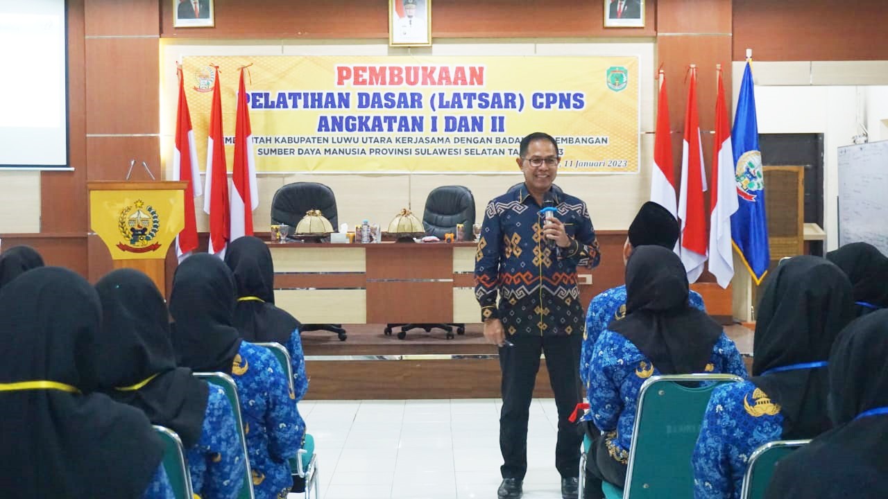 CERAMAH UMUM KEPALA BPSDM PROV. SULSEL PADA LATSAR CPNS ANGKATAN 1 DAN 2 KAB. LUTRA