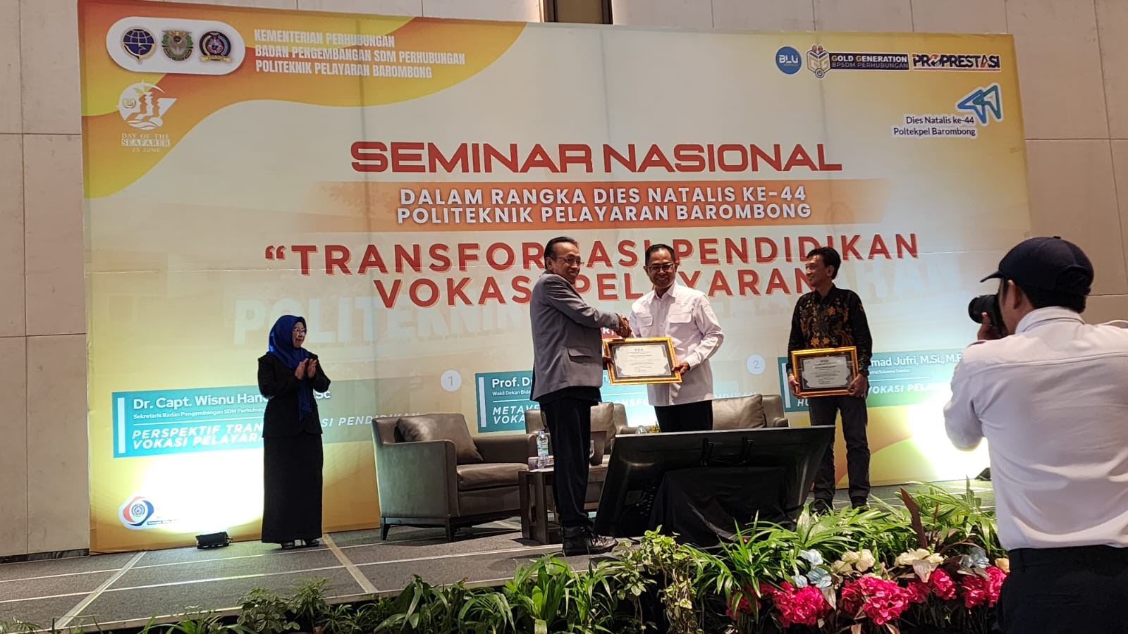 Ka. BPSDM Sulsel Prof. Jufri menjadi Narasumber dalam Pendidikan Vokasi Pelayaran Berbasis Humanis