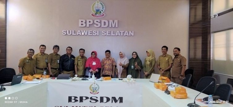 KUNJUNGAN PUSDIKLATBANGPROF KEMENSOS RI DI BPSDM PROV. SULSEL