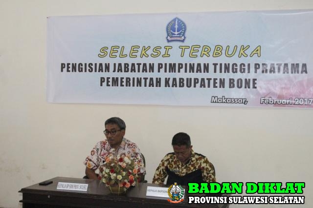 SELEKSI TERBUKA PENGISIAN JABATAN PIMPINAN TINGGI PRATAMA PEMERINTAH KABUPATEN BONE