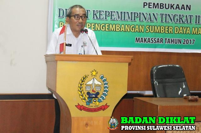 PEMBUKAAN DIKLAT PIM TK. III ANGKATAN CXLII (142) PROVINSI SULAWESI SELATAN