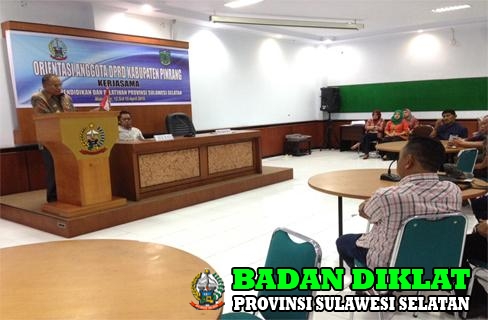 Pembukaan Orientasi Anggota Dprd Kab. Pinrang Bekerjasama Badan Diklat Prov. Sul Sel