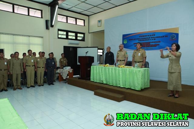 Pemb. Diklat Prajab. Gol. III Akt.I & II Pem. Kab. Lutim Bekerjasama Badan Diklat Prov. Sul Sel