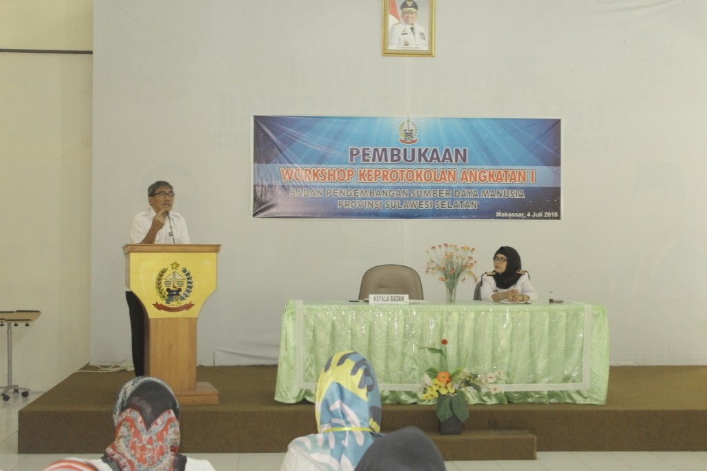 WHORKSHOP KEPROTOKALAN ANGKATAN I BAGI SKPD LINGKUP PEMPROV. SULSEL