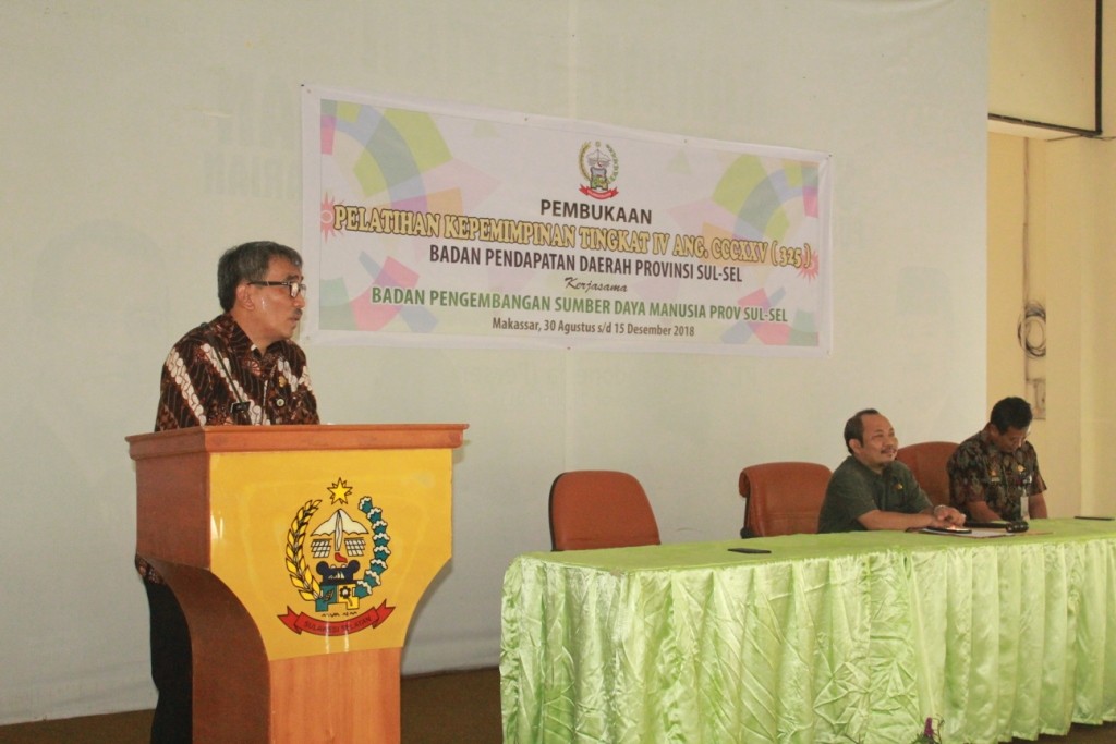 KETIGA KALINYA BAPENDA SULSEL MELAKSANAKAN  DIKLAT PIM IV DI BPSDM SULSEL