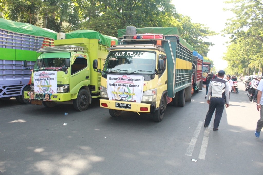 NURDIN ABDULLAH MELEPAS PENGIRIMAN BANTUAN KE PALU & DONGGALA