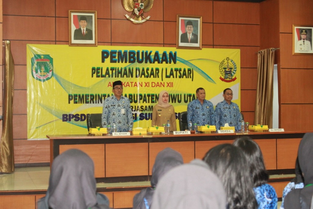 BUPATI LUTRA BUKA LATSAR CPNS DI BPSDM SULSEL