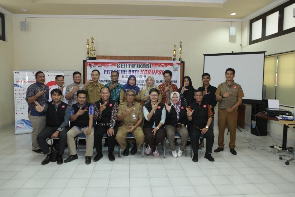 KPK LAKSANAKAN SERTIFIKASI PENYULUH ANTI KORUPSI DI BPSDM SULSEL