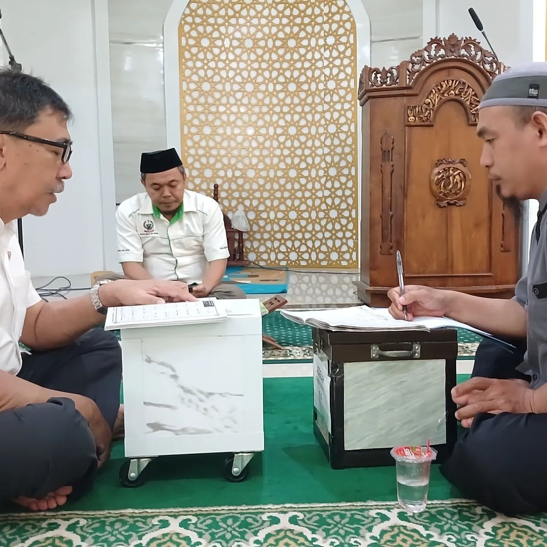 UJIAN MENGAJI DENGAN METODE DIROSA DI MASJID KAMPUS 2 BPSDM PROV. SULSEL