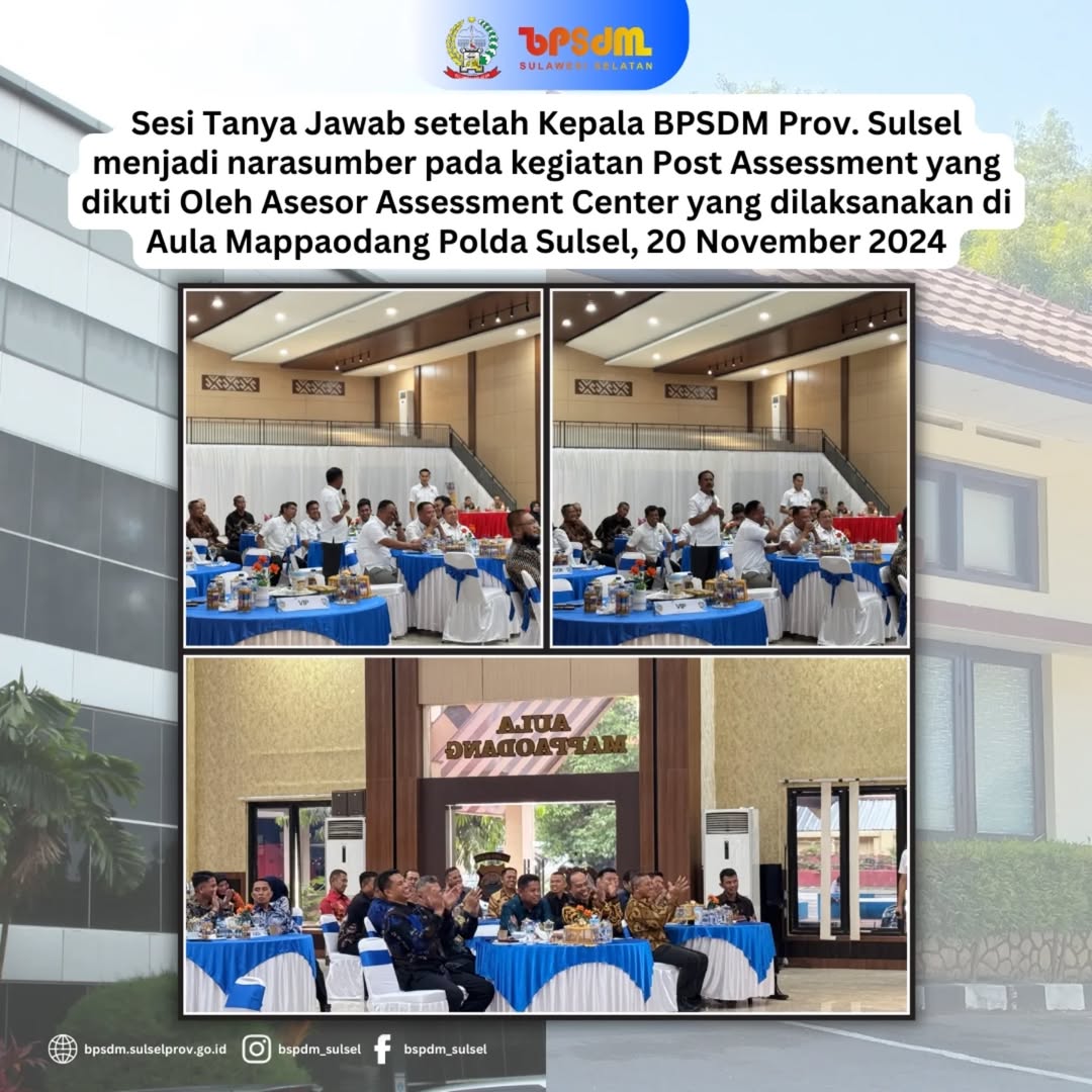 SESI TANYA JAWAB PADA KEGIATAN POST ASSESSMENT  
