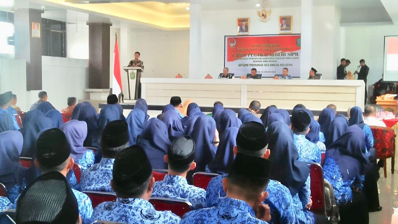 SOAL TES MENGAJI PESERTA LATSAR CPNS, BUPATI TAKALAR JEMPOL BPSDM