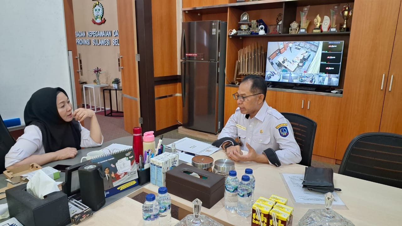 KOORDINASI KEPALA BPSDM DENGAN KEPALA BKD PROV SULSEL