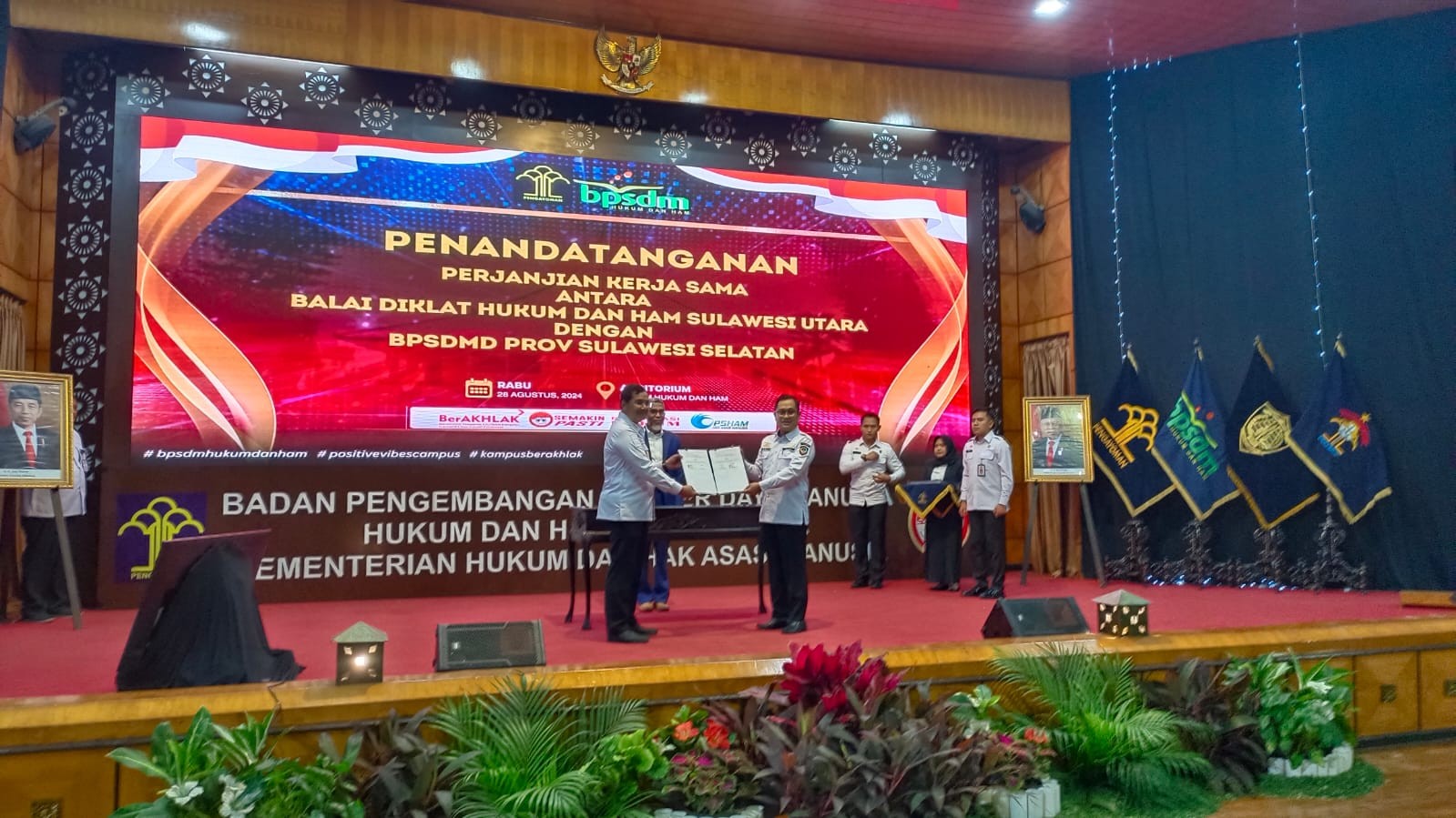 KEMENKUMHAM SULAWESI UTARA KEMBALI KERJA SAMA DENGAN BPSDM PROV.SULSEL