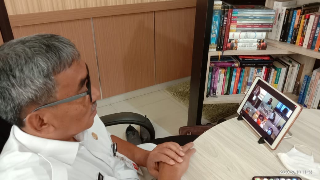 BPSDM SULSEL HADIRI WEBINAR RAKORNIS SIMULASI PENANGGULANGAN BENCANA TAHUN 2020