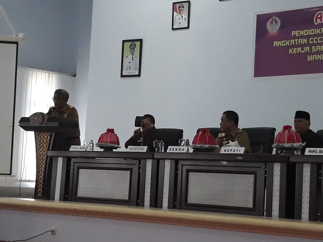 BUPATI ENREKANG BUKA LATPIM 4 ANGKATAN 320 
