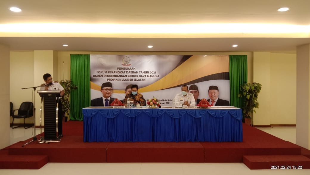 BPSDM SULSEL LAKSANAKAN FORUM PERANGKAT DAERAH DI GRAND ASIA HOTEL