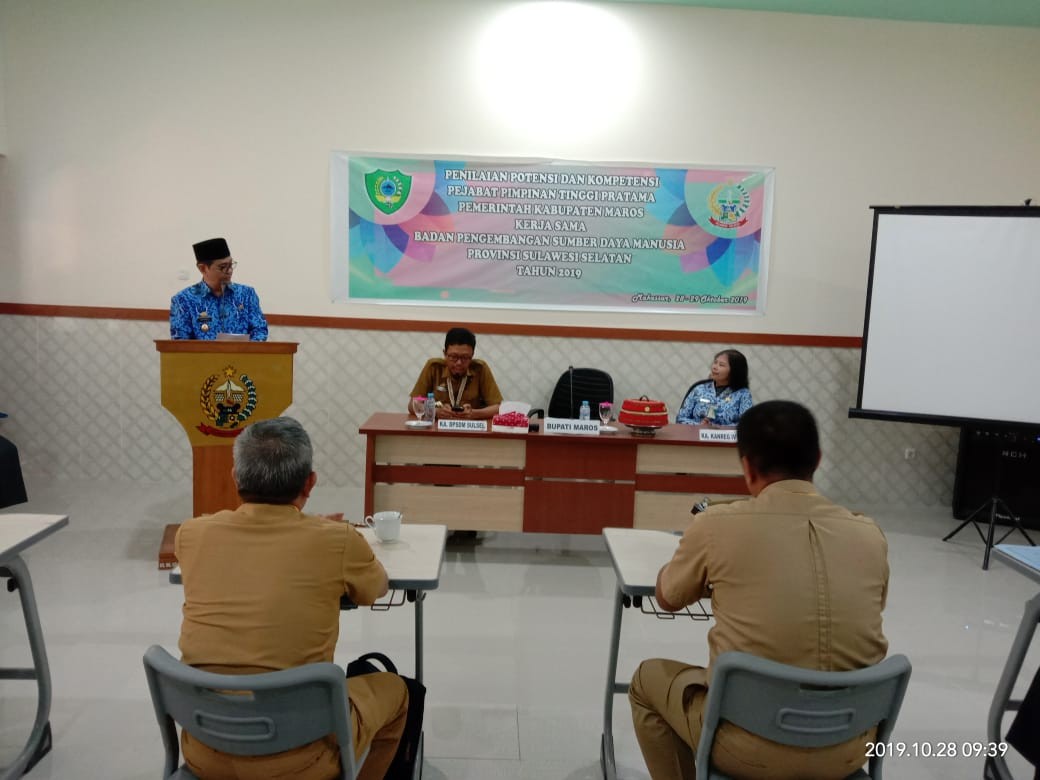 KABUPATEN MAROS LAKSANAKAN SELEKSI TERBUKA DI BPSDM SULSEL