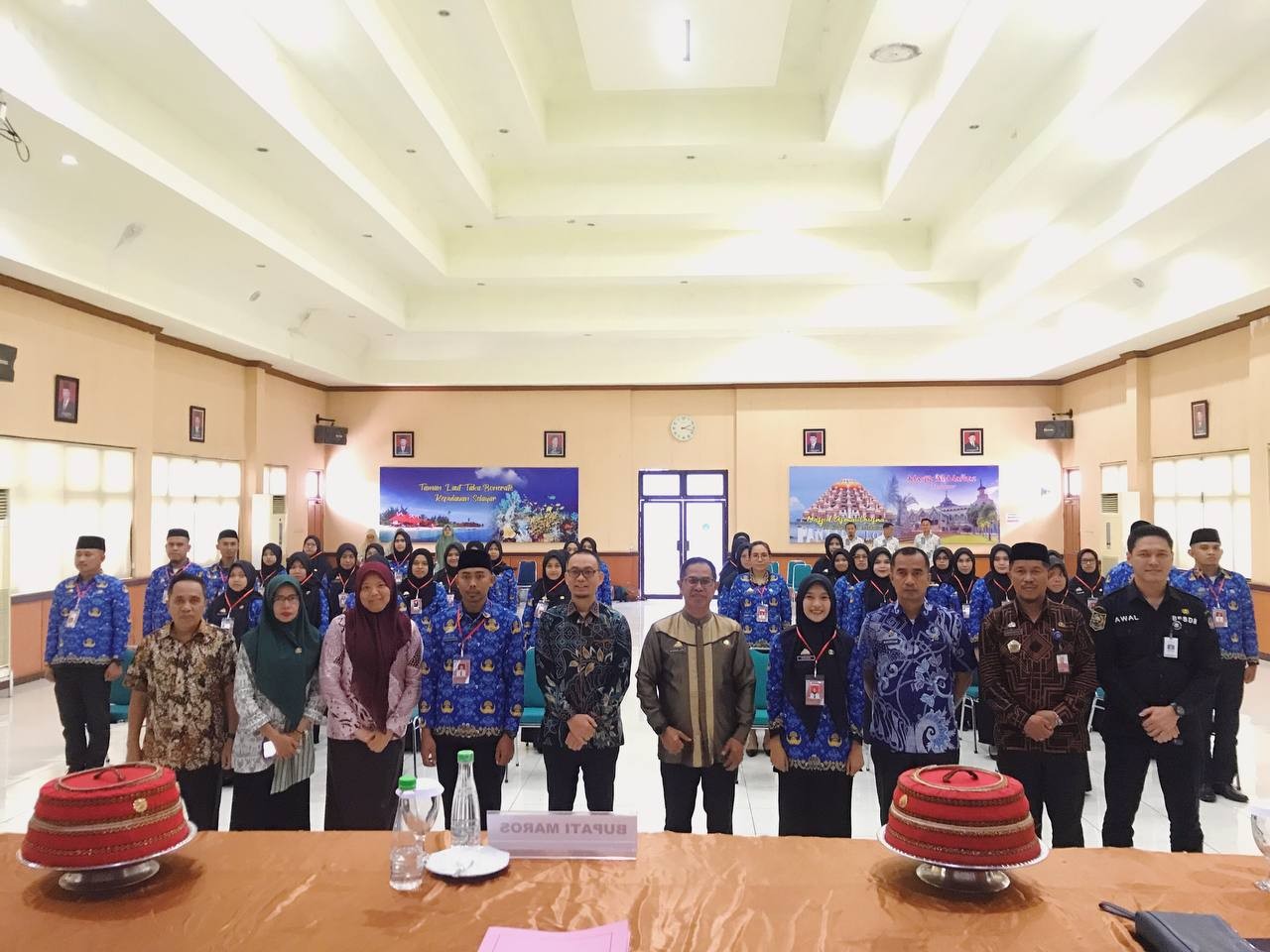 SEKDA MAROS BUKA LATSAR CPNS ANGKATAN 10 KAB. MAROS DI KAMPUS 1 BPSDM SULSEL