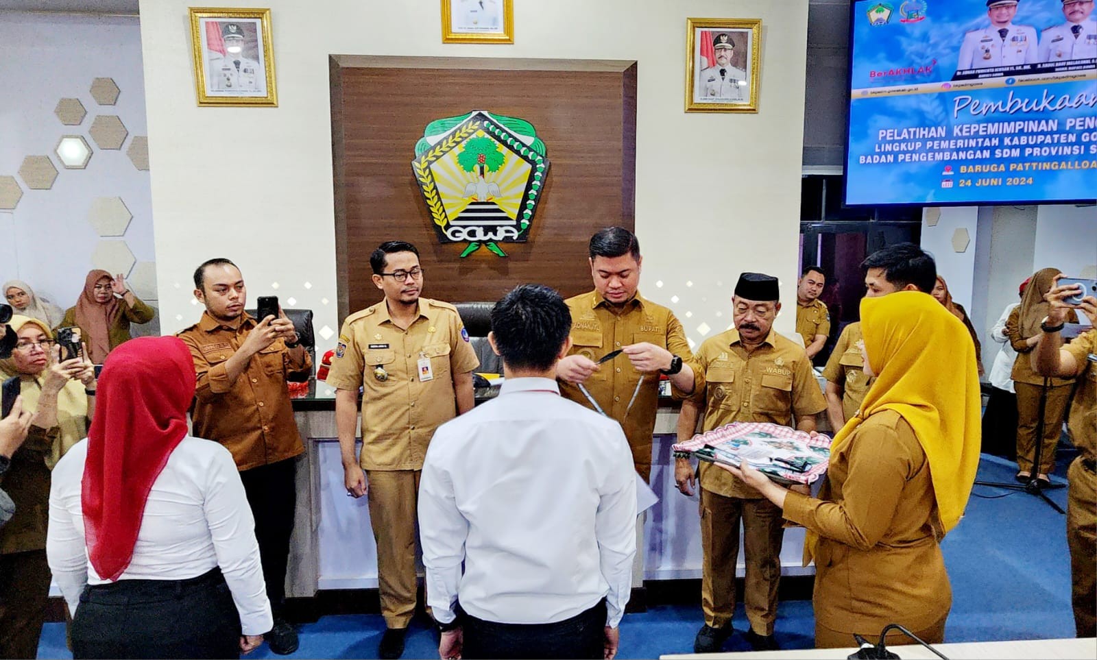 Kerjasama BPSDM Sulsel, BKPSDM Pemkab. Gowa gelar Pembukaan PKP yang dibuka langsung Bupati Gowa
