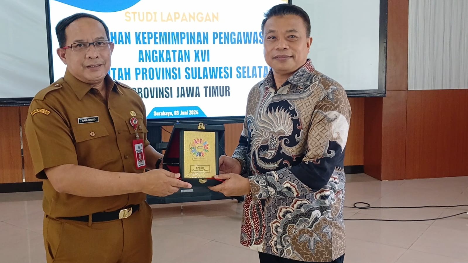 PKP Pemprov. Sulsel Gelar Stula di BPSDM Jatim