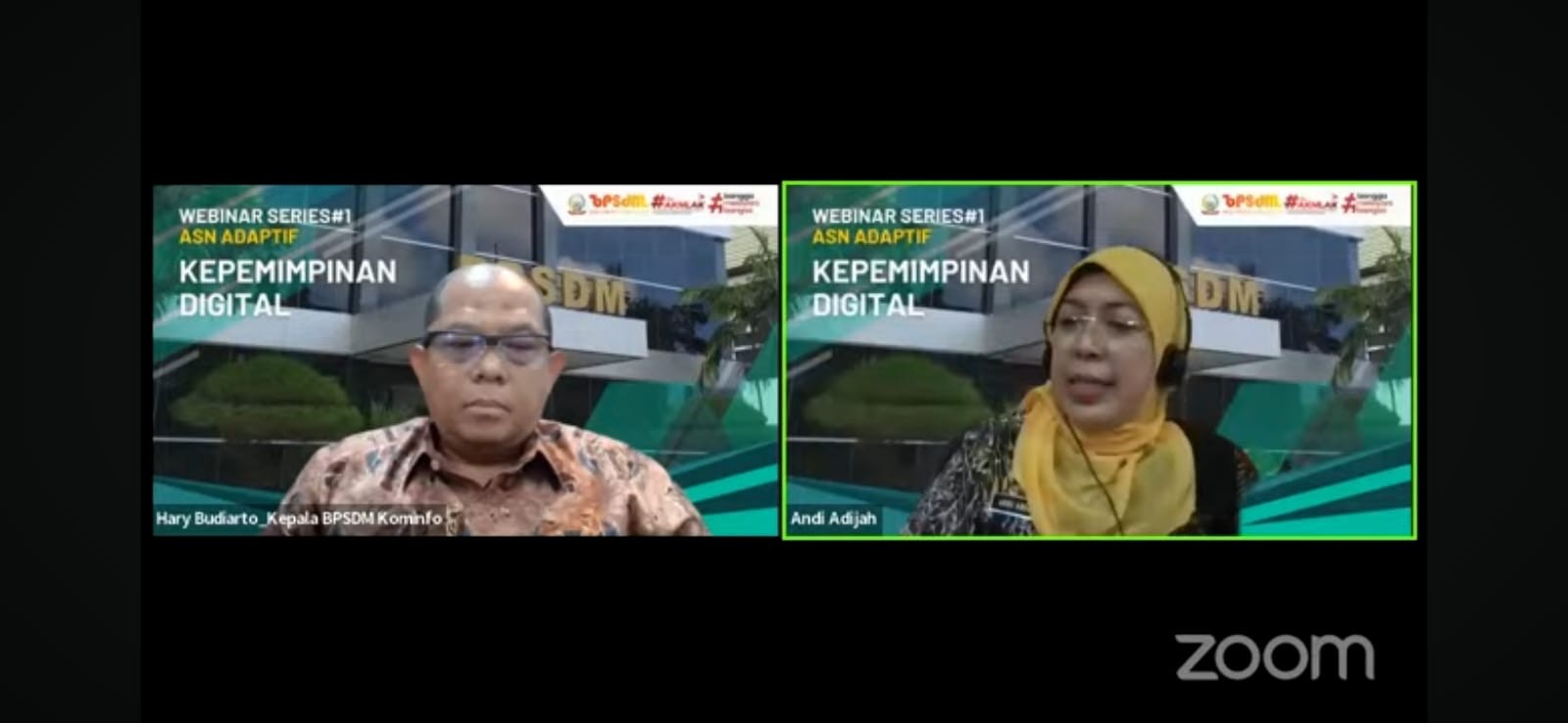ASN dari Provinsi Lain Turut Serta Ikuti Webinar Series 1 ASN Adaptif yang Dilaksanakan BPSDM Sulsel