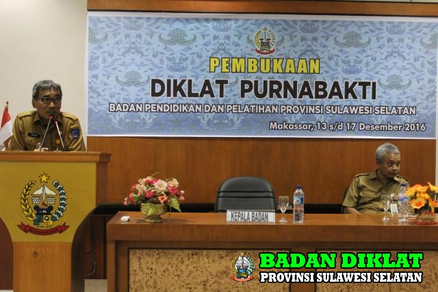 SAMBUTAN Plt. KEPALA BADAN DIKLAT PROVINSI SULAWESI SELATAN