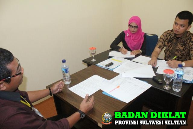 wawancara Tim Assessor Badan Pengembangan Sumber Daya Manusia Prov. SulSel