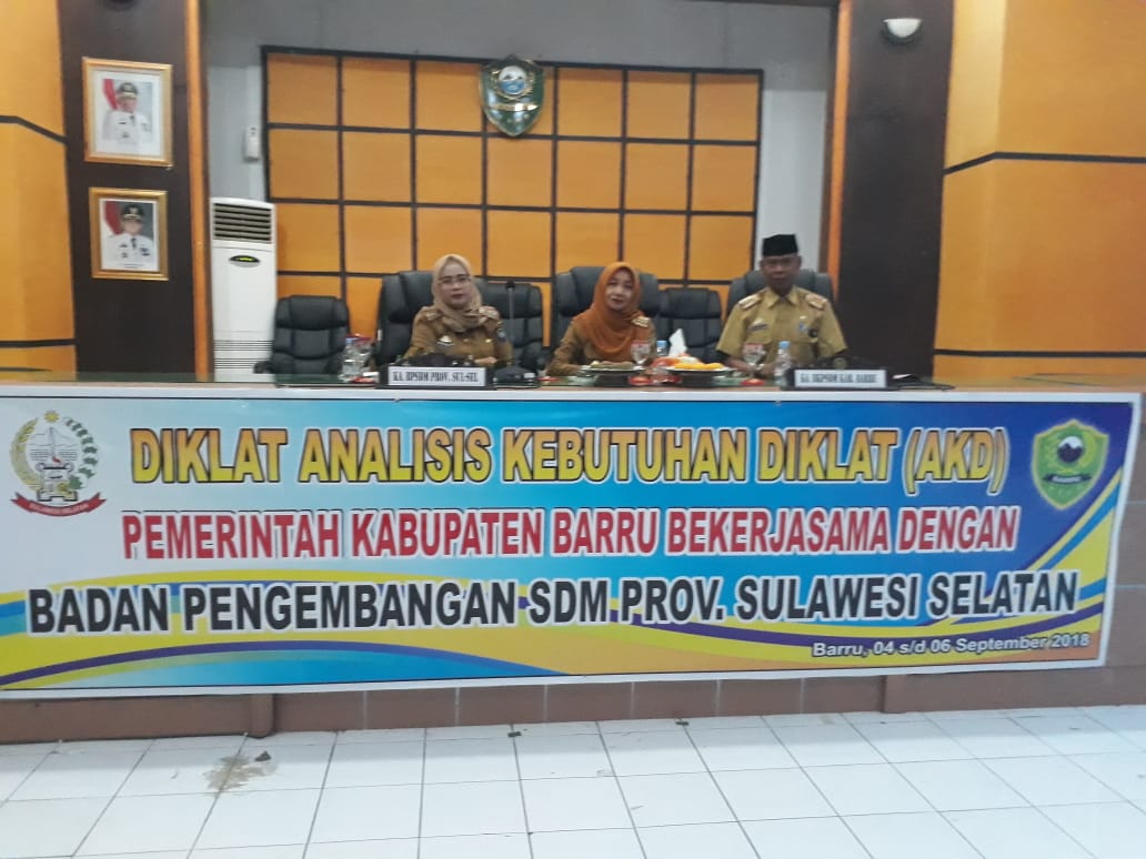 Pembukaan Diklat AKD Kab. Barru