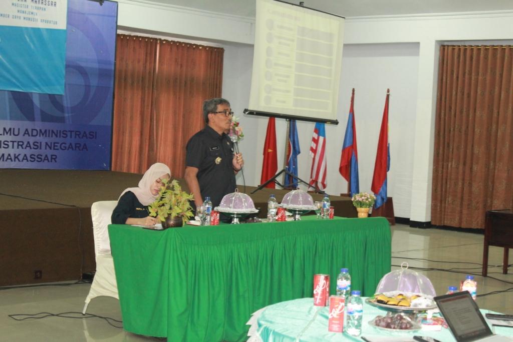 Kepala Badan membawakan materi